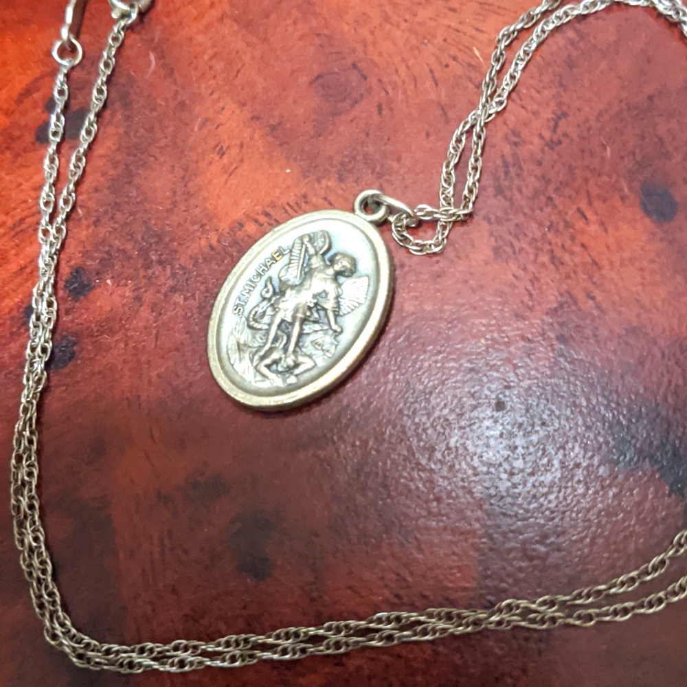 St Michael Guardian Angel Necklace